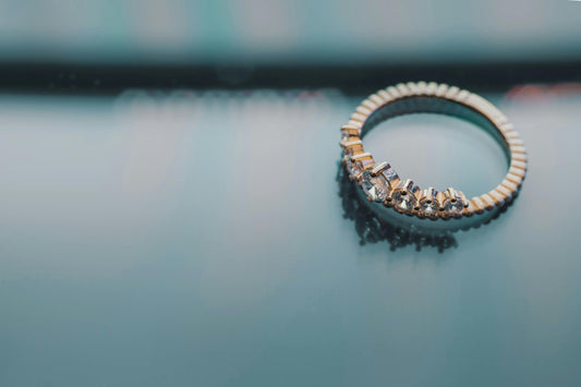Black Obsidian Flow Ring & Black Onyx Stardust Band